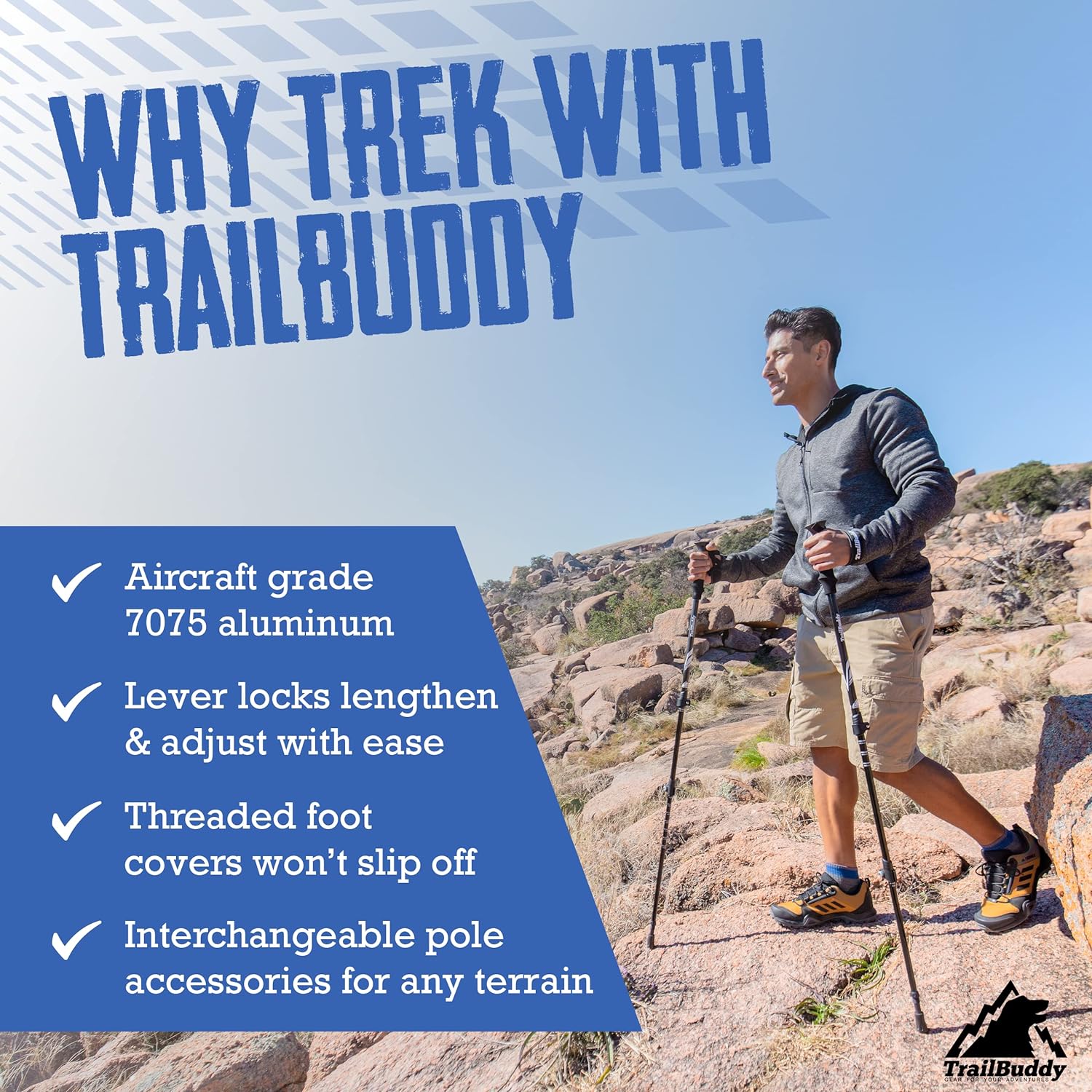 TrailBuddy Trekking Poles - The Perfect Companion for Your Hiking Adventures